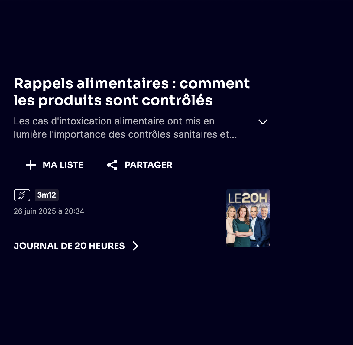 Reportage TF1 sur les rappels